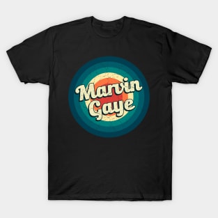 Graphic Marvin Name Retro Vintage Circle T-Shirt